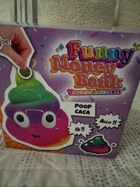 Funny Money Bank Rainbow Poop Kids Bath Accessory